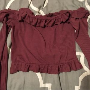 Pacsun Off the Shoulder Crop Top